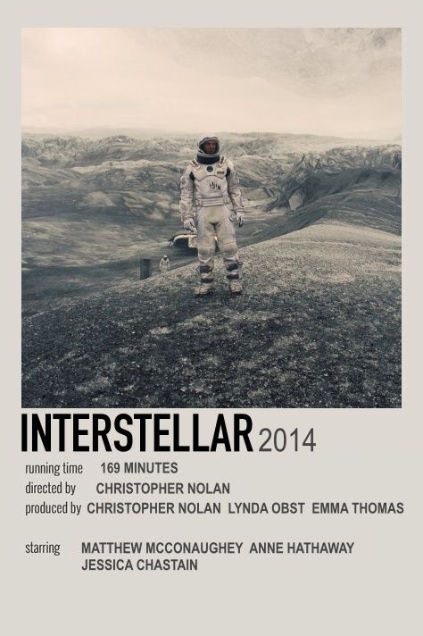 Quote Movie, Interstellar Movie, Nolan Film, Film Polaroid, Classic Films Posters, Movie Card, Iconic Movie Posters, Best Movie Posters, Film Posters Minimalist