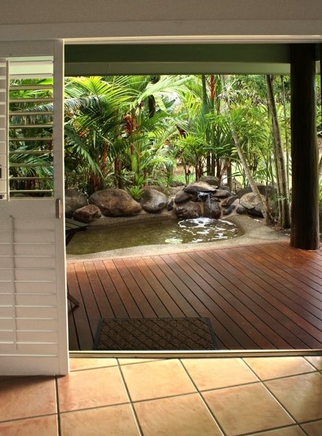 Nice outlook North Australia, Spa Vision, Rainforest Environment, Rainforest Room, Rainforest Wedding, Spa Room Ideas, Spa Suite, Nature Spa, Pantone 2017