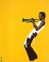 Yellow Jazz Art Paintings, Musician Painting, Music Pop Art, Arte Jazz, Yellow Poster, Jazz Posters, Yellow Aesthetic Pastel, Texas Music, Music Cartoon