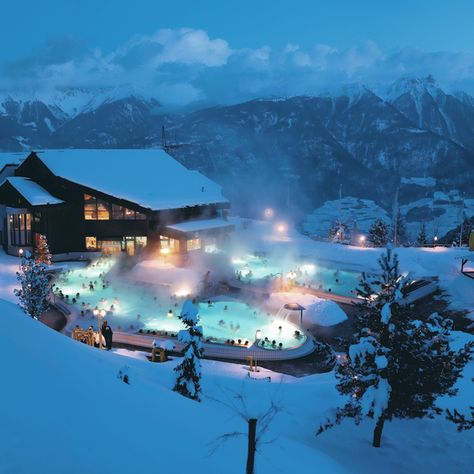 Check out this slideshow Thermal Baths in Ovronnaz in this list The Most Luxurious Experiences in Switzerland Wellness Weekend, Paradise Pools, Switzerland Tour, Italian Lakes, Thermal Bath, Spa Vacation, Europe Vacation, Switzerland Travel, European Destinations