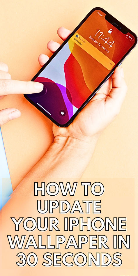 how to change your iphone wallpaper in 30 seconds How To Change Wallpaper On Iphone, Affiliate Marketing Blog, Pinterest Photos, Easy Tutorial, New Designs, Smart Phone, Phone Screen, 30 Seconds, Lock Screen Wallpaper