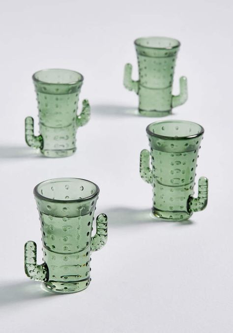 Two's Company Spike Up Your Drink Shot Glass Set 🌵 #ad #cactus #cactusparty #cacti #cactusaddicted #succulent #saguaro #desert #trendy cactus party, cacti, succulent, desert, saguaro, prickly pear, cactus addicted, cactus obsession Gather Round, Shot Glass Set, Stained Glass Decor, Decor Guide, Trendy Decor, Tiki Bar, Decor Shop, Shot Glasses, Bath Decor