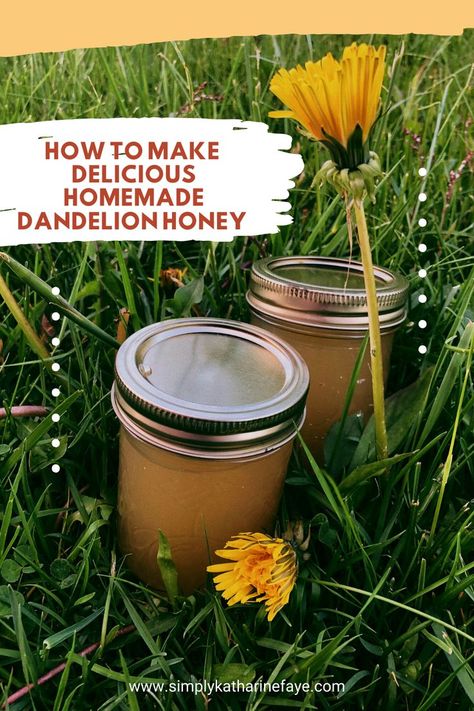 How to Make Delicious Homemade Dandelion Honey Dandelion Honey, Edible Flowers Recipes, Wild Food Foraging, Foraging Recipes, Dandelion Tea, Dandelion Jelly, The Dandelion, My Favorite Recipes, Dandelion Root