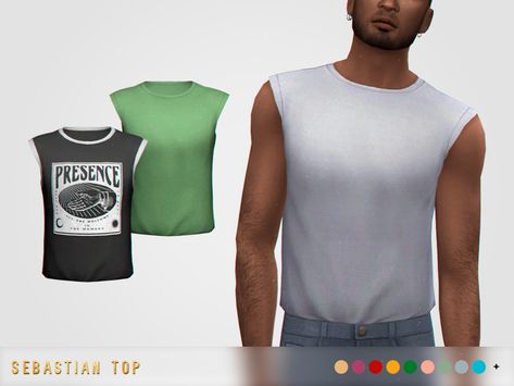 Basics never go out of style! This tucked-in tank top is an essential item for your sims' wardrobe. Found in TSR Category 'Sims 4 Male Everyday' Sims 4 Sleeveless Shirt, Sims 4 Male Sims Cc, Sims 4 Cc Clothes Maxis Match Male, Sims 4 Men Clothing Maxis Match, Sims 4 Male Cc Maxis Match, Four One Direction, Male Sims, Sims 4 Male Clothes, Cc Clothes