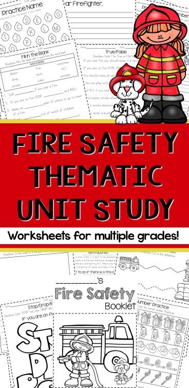 fire safety week study booklet calmandwave printable pinterest unit study thematic printable worksheet Fire Safety Unit Study, Fire Safety Activities 2nd Grade, Fire Safety Booklet, Fire Safety Kindergarten, Fire Safety Worksheets, Safety Preschool, Story Bags, Fire Safety Unit, Homeschool Units