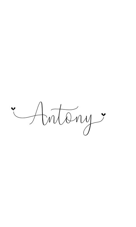 Andrew Tattoo Name, Anthony Tattoo Name Ideas, Anthony Tattoo Name, Anthony Name Tattoo, Dainty Name Tattoos, Anthony Tattoo, Tattoo Nome, Husband Name Tattoos, Tattoo Nombres