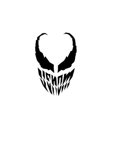 Simple Venom Tattoo, Venom Face Tattoo, Marvel Venom Tattoo, Venom Pumpkin Carving, Venom Tattoo Design, Carnage Tattoo, Venom Tattoo Ideas, Venom Tattoos, Venom Pumpkin