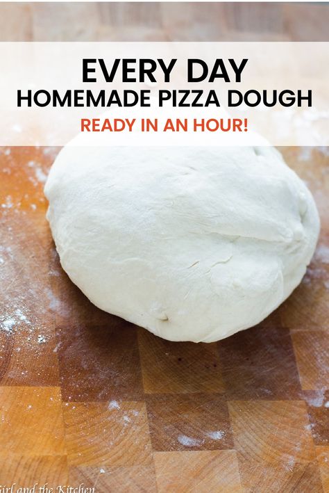 Every Day Homemade Pizza Dough - Girl and the Kitchen Antipasti Platter, Pizza Crust Dough, Homemade Pizza Dough, Cooking 101, Baking Bread, Pizza Recipes Dough, Cooking Basics, Pizza Stone, Eating Recipes