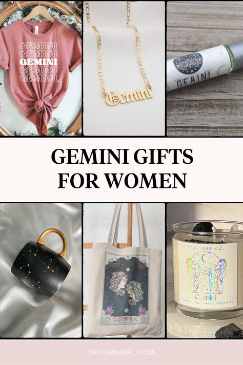 If you're fortunate to know a Gemini, you'll want to show them how much you appreciate them. Here's a collection of Gemini gift ideas. Gemini Gifts Ideas, Gemini Gifts, Famous Geminis, Mercury Planet, Gemini Jewelry, Gemini Constellation, Gemini Birthday, Script Necklace, Astrology Gemini