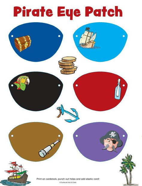 Crafts Pirate Preschool, Teach Like A Pirate, Pirate Unit, Pirate Eye Patch, Pirate Classroom, Mystery Island, Pirate Names, Pirate Eye, Talk Like A Pirate Day