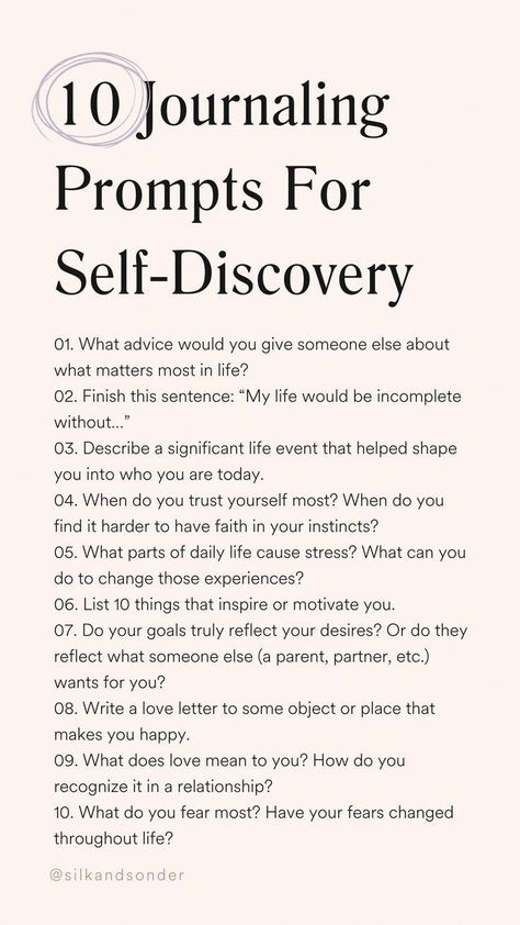 Having journal prompts for your self-discovery journey can be incredibly helpful. There are so many aspects to understanding your character. And doing the much-needed journaling and reflection to experience personal growth is part of the process. Depending on your mood -- whether you’re feeling overwhelmed or excited t