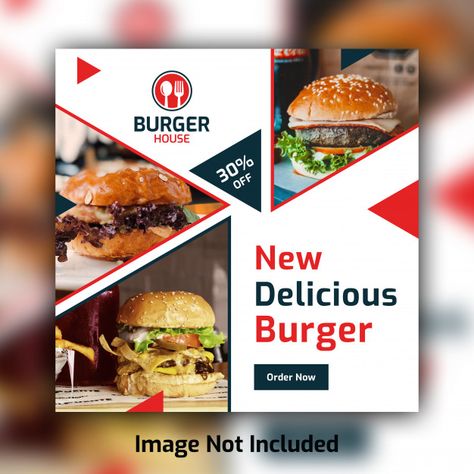 Food Social Media Post, Burger Order, Food Social Media, Advertising Graphics, Restaurant Flyer, Food Banner, Food Ads, Delicious Burgers, Restaurant Food