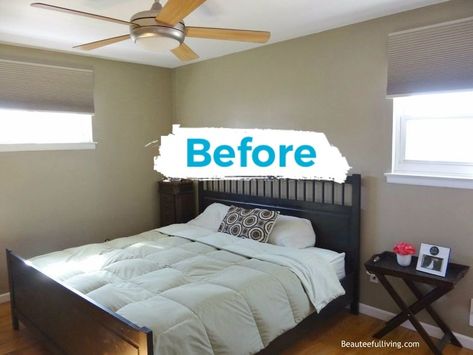 I wanted to do something different with my master bedroom walls... Small Art Deco Bedroom, Relaxed Bedroom, Boring Bedroom, Relationship Habits, House Improvement, Bedroom Makeovers, Pallet House, Small Bedrooms, Decor Ikea