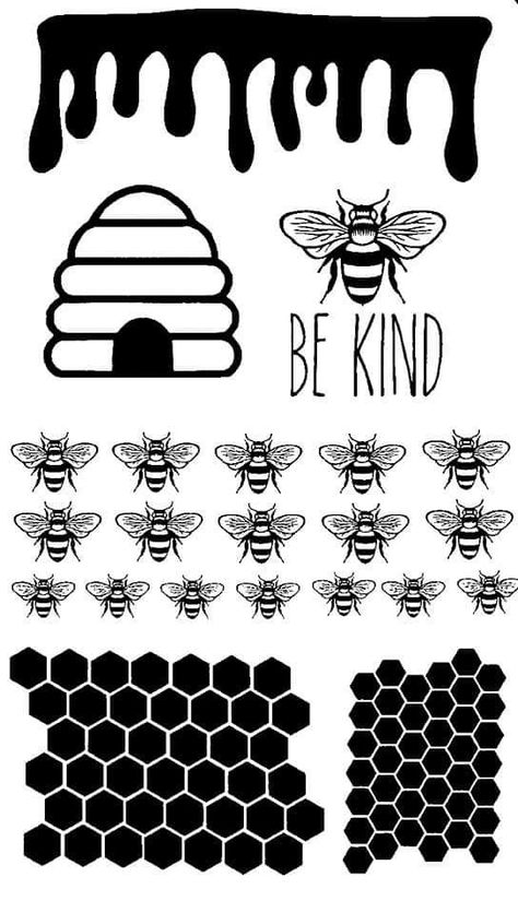 Comb Honey, Cricut Animals, Fonts Cricut, Bee Svg, Short Friendship Quotes, Cricut Explore Projects, Projets Cricut, Bee Honey, Custom Tumbler Cups