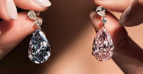 Expensive Earrings, Most Expensive Jewelry, Pink Diamond Earrings, Expensive Diamond, Men With Street Style, Diamond Jewelry Necklace, Jewelry Appraisal, Jewelry Auction, Expensive Jewelry