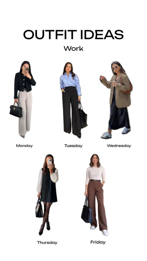 Work Outfit Ideas #outfitinspo #ootd #workoutfit #outfitideas #fashion #outfitidea #outfitinspiration #outfit Tuesday Outfit Work, Monday Outfit For Work, Monday Work Outfit, Outfit Ideas Work, Wednesday Outfit, Monday Outfit, Work Outfit Ideas, Casual Work Outfits Women, Fashion Capsule Wardrobe