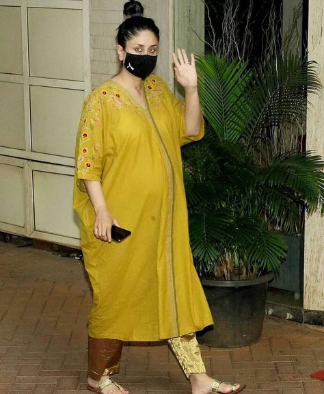 Maternity Dresses Indian Style, Pregnant Desi Outfits, Indian Maternity Wear, Pregnant Pakistani Outfits, Maternity Dress Pattern, Kareena Kapoor Pregnancy Outfits, Indian Maternity, Mira Kapoor Pregnant, Pregnant Kareena Kapoor