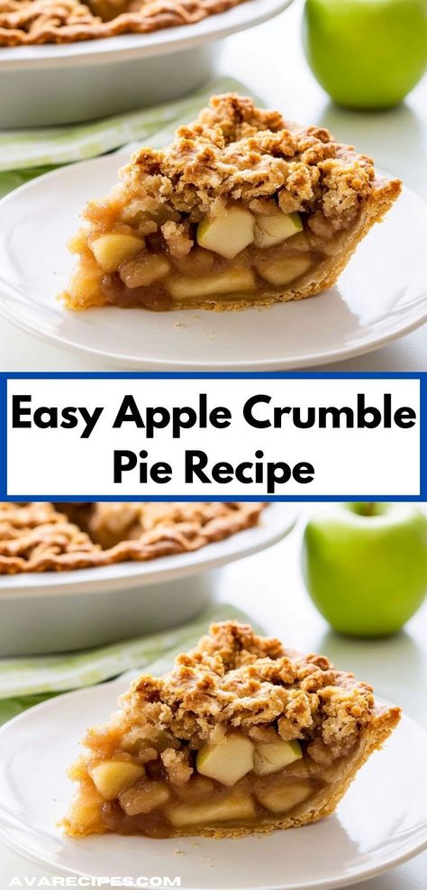 Discover a classic dessert with this Apple Crumble Pie Recipe, a fantastic addition to your collection of easy dessert recipes. The warm apple filling and crumbly topping create a comforting treat for any gathering. Apple Crumble Pie Recipe, Easy Apple Crumble, Apple Crumb Pie, Apple Crumble Pie, Crumble Pie, Pie Crumble, Apple Pie Recipes, Italian Pizza, Easiest Apples