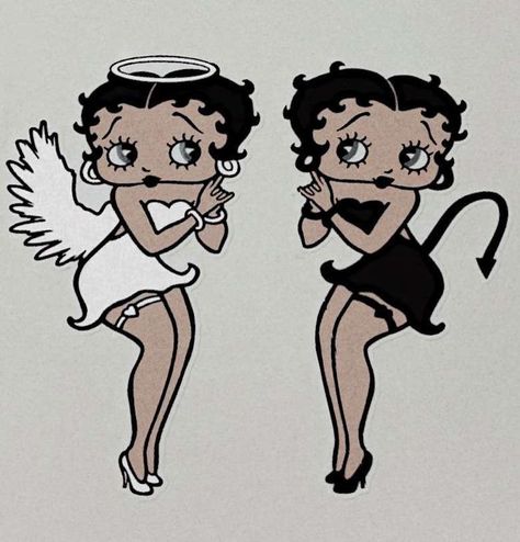 Betty Boop Pfp, Betty Boop Tattoos, Betty Boop Classic, Betty Boop Cartoon, Betty Boop Art, Betty Boop Pictures, Next Tattoo, Celebrity Tattoos, Art Collage Wall