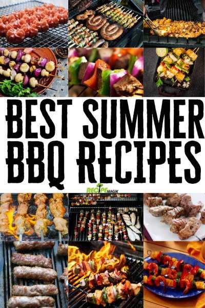 Best Summer BBQ Recipes that'll make your Summer Cookouts a breeze. These grilled food recipes are the best recipes to make this summer. - recipemagik.com Grilled Food Recipes, Meals For Summer, Grilled Chicken Tacos, Bbq Night, Summer Bbq Recipes, Slow Cooker Lentils, Grilled Food, Bbq Dinner, Kebab Recipes