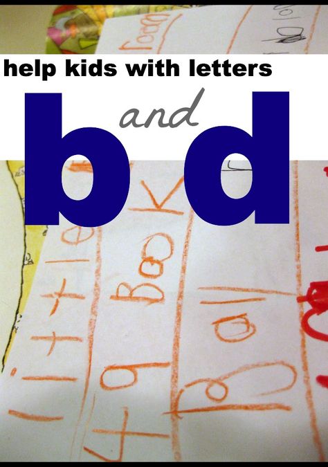 help with letters b and d -- fun and easy ways to help kids remember these tricky letters #weteach S And D, B And D, Teaching Mama, The Letter B, Elementary Reading, Kindergarten Literacy, School Help, Learning Numbers, Early Literacy