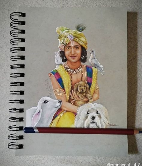 Sumedh Drawing, Hard Drawings, Modern Art Canvas Painting, Krishna Drawing, Sumedh Mudgalkar, Girl Drawing Sketches, Beautiful Art Paintings, Krishna Radha Painting, Indian Folk Art