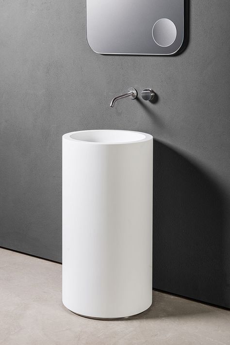 Freestanding washbasins Freestanding Washbasin, Freestanding Basin, Minimalist Bathroom Design, Washroom Design, Minimalist Bathroom, Wash Basin, Bathroom Fixtures, Bathroom Interior Design, Powder Room