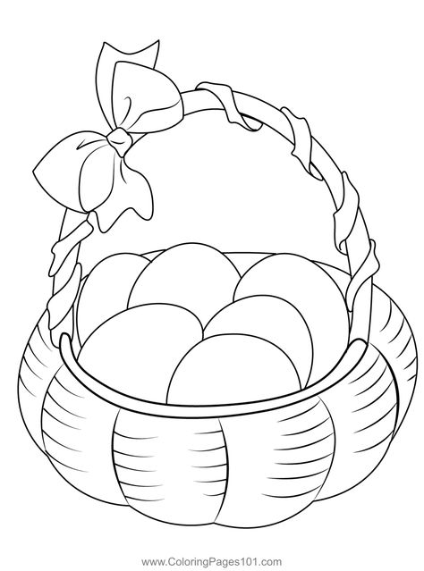 Beautiful Easter Basket Coloring Page Basket Coloring Page, Easter Printable, Easter Coloring, Easter Coloring Pages, Easter Colouring, Easter Printables, Easter Basket, Free Kids, Easter Baskets