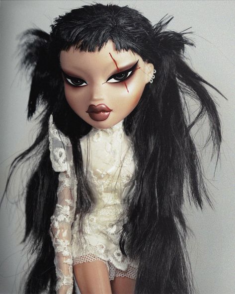 Princess Gollum, Ringlets Hair, Goth Rave, November 01, Brat Doll, Bratz Inspired Outfits, Barbie Outfits, Doll Aesthetic, Gothic Dolls