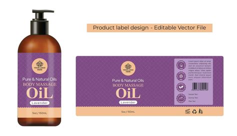 Oil Bottle Label Design, Oil Label Design, Spa Product, Oil Label, Product Packaging Design, Bottle Label Design, Design Hair, Essential Oil Bottles, Oil Bottle