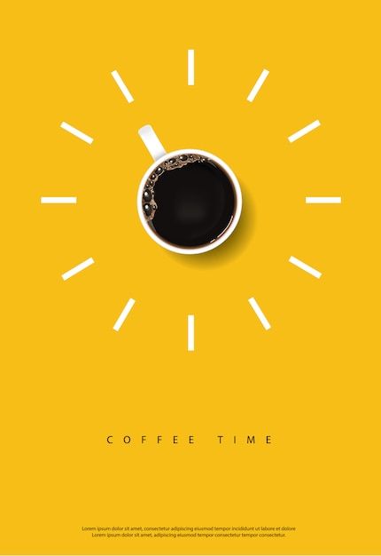 Premium Illustration, Coffee Poster Design, Poster Advertisement, Illustration Design Graphique, Visuell Identitet, Poster Graphic Design, Desain Editorial, Publicidad Creativa, Coffee Illustration