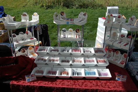 Lip Balm & Lipstick Displays | Flickr - Photo Sharing! Lip Balm Display, Vendor Table Display, Biggest Regret, Vendor Table, Balm Lipstick, Kids Market, Diy Furniture Videos, Products Display, Soap Display