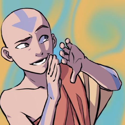 Aang Comics Icon, Comic Aang, Aang Comics, Aang Pfp, Toph Pfp, Aang Fanart, Atla Icons, Korra Comic, Kubo And The Two Strings