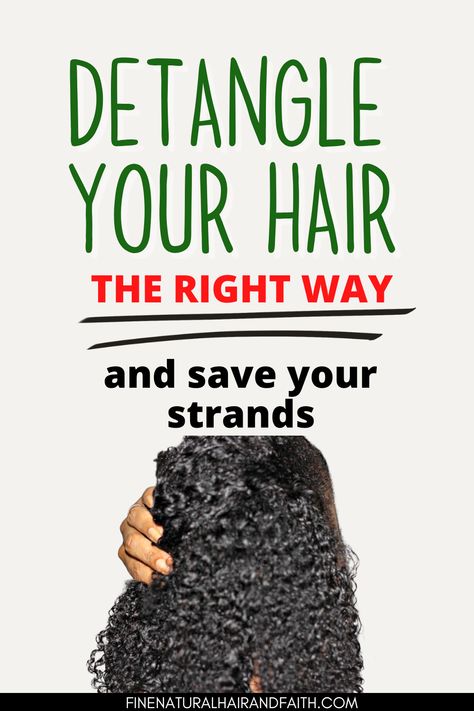 Detangler For Curly Hair, Brushing Tangled Hair, How To Detangle Hair After Braids, Best Way To Detangle Matted Hair, How To Get Matted Hair Untangled, How To Untangle Matted Hair, Best Detangler For Matted Hair, Detangling Curly Hair, How To Untangle Hair