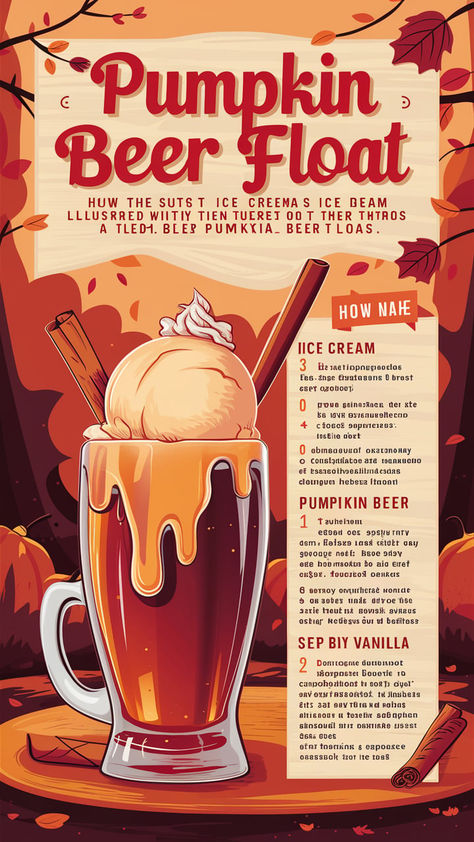 Hey there, fall flavor fans! If you’re looking for a fun and festive drink to celebrate the season, you’ve got to try a Pumpkin Beer Float.  This delightful concoction combines the rich, creamy taste of pumpkin ice cream with the crisp, bubbly goodness of beer. It’s the perfect treat for autumn gatherings, Halloween parties, or just a cozy night in.  Ready to dive into some deliciousness? Let’s get started on making a Pumpkin Beer Float! Beer Cocktail Recipes, Halloween Beer, Pumpkin Beer, Pumpkin Ice Cream, Beer Float, Beer Cocktails, Festive Drinks, Cozy Night, Autumn Flavors