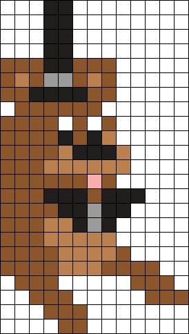 Pixel Art Pattern Fnaf, Fnaf Alpha Pattern, Fnaf Melty Beads, Fnaf Kandi Pattern, Fnaf Pixel Art Grid Easy, Fnaf Perler Beads Pattern, Fnaf Pixel Art Grid, Fnaf Perler Beads, Fnaf Pixel Art