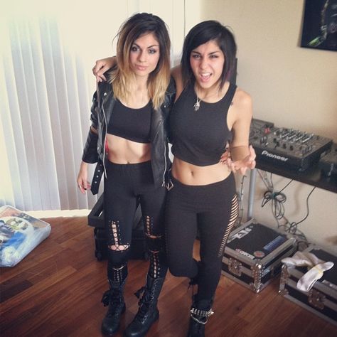 The babes of Krewella not only slayed it at Ultra this past weekend, but they're also helping us get through designing the first issue. Krewella, Electro Music, Hippie Costume, Dubstep, Celebrity Look, Fav Celebs, Woman Crush, Music Festival, How To Look Better