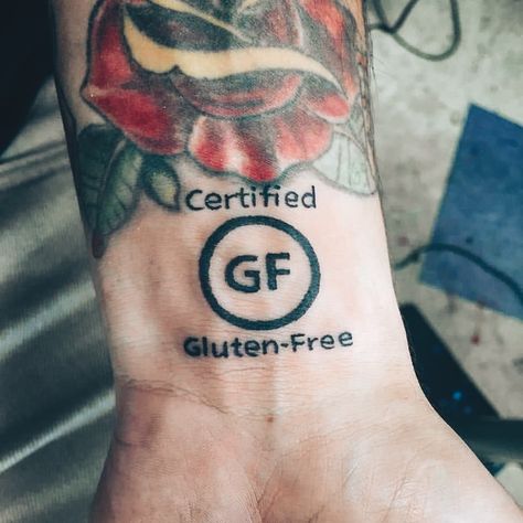 Gluten Free Tattoo, Gluten Free Quotes, Awareness Tattoo, Choose Her, Autumn Moon, Finger Tats, Why Her, Health Tattoo, Tattoo Stencil Outline