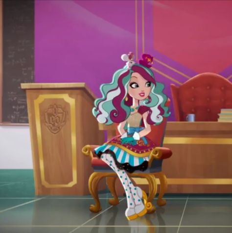 ever after high madeline hatter #everafterhigh #maddie Ever After High Madeline Hatter, Madeline Hatter, Ever After High, Creative Industries, Ever After, Monster High, Drawing Reference, Princess Peach, Character Inspiration