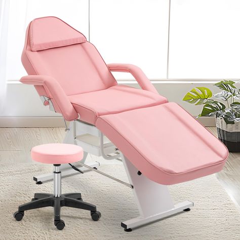 Esthetician Bed, Chair Tattoo, Tattoo Table, Tattoo Chair, Massage Bed, Adjustable Chairs, Professional Massage, Storage Chair, Adjustable Stool