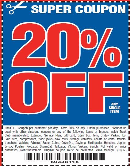 Harbor Freight 20 percent off coupon Coupons For Boyfriend, Coupon Stockpile, Harbor Freight Tools, Promo Coupon, Free Printable Coupons, Pch Sweepstakes, Harbor Freight, Grocery Coupons, Coupon Apps