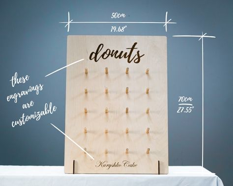 Donut Holder, Donut Board, Donut Display, Donut Stand, Candy Stand, Wall Stand, Board Stand, Donut Wall, Board Display