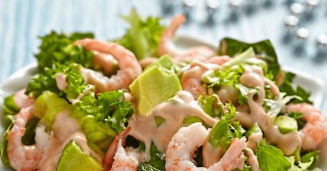 Galveston Diet Recipes, The Galveston Diet, Grilled Shrimp Salad, Galveston Diet, Shrimp Avocado Salad, Lemon Salmon, Shrimp Avocado, Easy Seafood, Hearty Salads