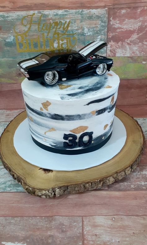 Camaro Cakes For Men, Sports Car Cake For Men, Dodge Cake Ideas, Car Guy Cake, Mustang Car Cake, Car Themed Birthday Cake For Men, Race Car Cake For Men, Fast And Furious Cakes Birthday, Sports Car Birthday Cake