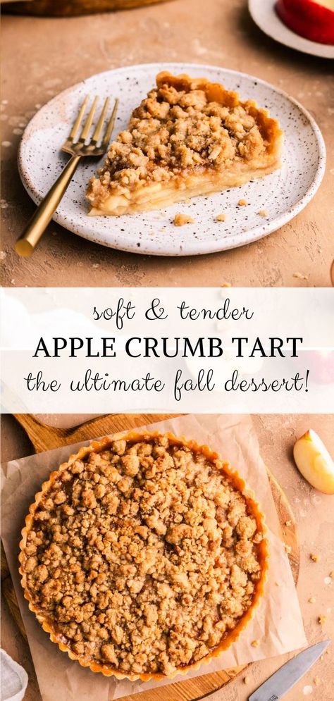 apple crumble tart Vegan Apple Pie, Cinnamon Crumble, Apple Crumb, Tart Filling, Crumble Recipe, Apple Tart, Apple Filling, Pie Tart, Easiest Apples