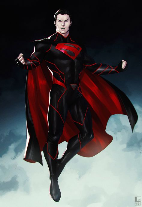 Superman Concept, Superman Quotes, Civil Warrior, Evil Superman, Superman Suit, Black And Red Suit, Superman Pictures, Superman X, Superhero Suits