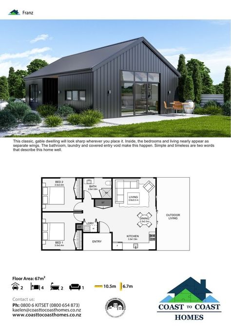 Beach Floor Plans, Granny Annexe, Studio Shed, Barn Style House Plans, Granny Flat, Shed Homes, Garden Buildings, Barn Style House, Barn Style