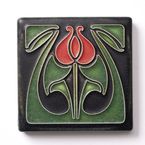 Florals — Motawi Tileworks Period Decor, Clay Sculpting Ideas, Motawi Tile, Arts And Crafts Tiles, Nouveau Flowers, Sculpting Ideas, Art Nouveau Flowers, Floral Tiles, Clay Sculpting