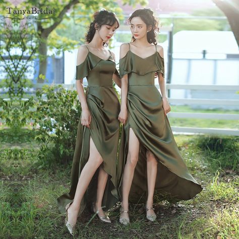 Cheap Bridesmaid Dresses, Buy Quality Weddings & Events Directly from China Suppliers:Martini Olive Silk Satin Bridesmaid Dresses Spaghetti ruffles Beauty Elegant Vestido De Festa high Low Brides side gown DB030 Enjoy ✓Free Shipping Worldwide! ✓Limited Time Sale ✓Easy Return. Olive Bridesmaid Dresses, Martini Olive, Olive Dress, Cheap Bridesmaid, Green Bridesmaid, Green Bridesmaid Dresses, Cheap Bridesmaid Dresses, Satin Bridesmaid Dresses, Dress Spaghetti