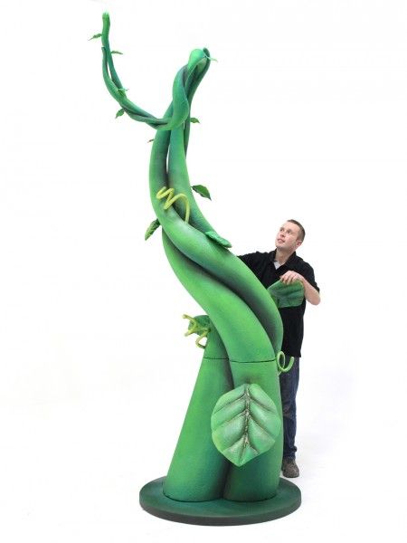 Giant Fairytale Beanstalk | Event Prop Hire Childrens Salon, Bean Stalk, Preschool Creative Art, Fairytale Theme, Wood Props, Enchanted Forest Theme, Tea Party Setting, Stage Props, Stage Decor